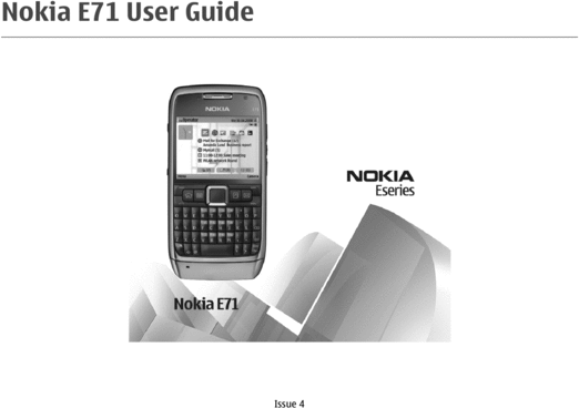 Product picture Nokia E71 User Guide