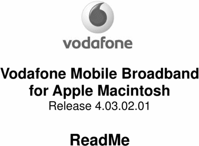 Product picture Vodafone Mobile Broadband Modem E 172 Manual for Mac OS